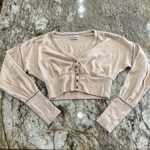 Urban Outfitters Farley Button-Up Sweater Cardigan Top